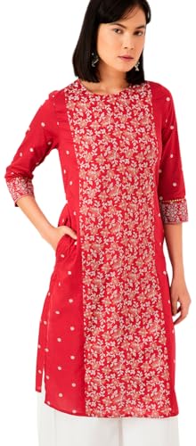 Image of Max Women's Cotton Regular Fit Casual Kurta