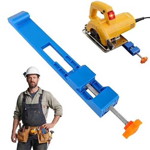 1pcs Circular Saw Guide,Adjustable Cutting Machine Base Guide,Guia Para Sierra Circular,Enables High-Precision Wood Cutting, Tmaking It A Reliable Woodworking Tool For Professionals Users.(Blue)