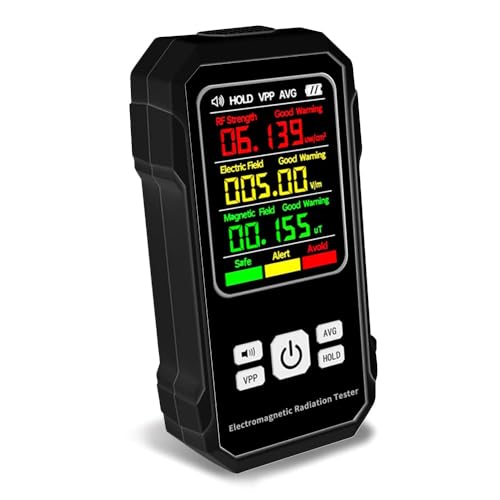 Image of QAWACHH 3 in 1 Electronic Radiation Detector Electric Field Intensity Meter (Black)
