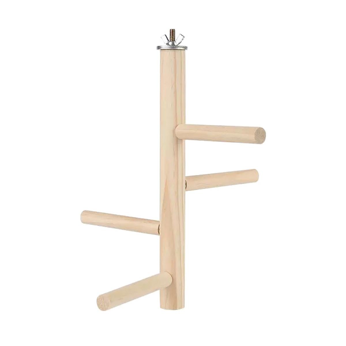 Muiltvoe Wood Bird Perch Birdcage Stand Wooden Parrot Perch Stand Perch Platform Cage Accessories for Parrot