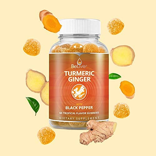 BeLive Turmeric Curcumin with Black Pepper & Ginger - 60 Gummies I Turmeric and Ginger Supplement for Immune Support… - Image 7