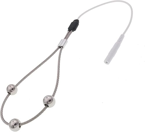 Miniatura 12 de Masturbación masculina Metal choque eléctrico enchufe uretral anillo estirable del pene conjunto de choque eléctrico