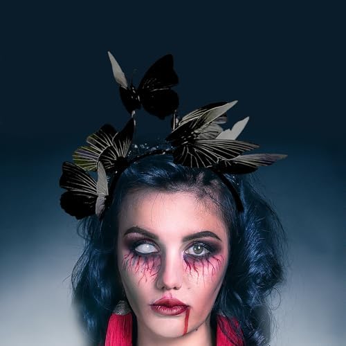 Schmetterlings-Antennen-Stirnband – Für Halloween, Kostüm-Partys & Cosplay