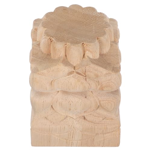 FUTUREORYY Capitelli in Legno Intagliato per Scale e Recinzioni Decorazioni Artigianali Europee Non Verniciate per Interni ed Esterni Elementi Decorativi per Mobili e Posti Letto