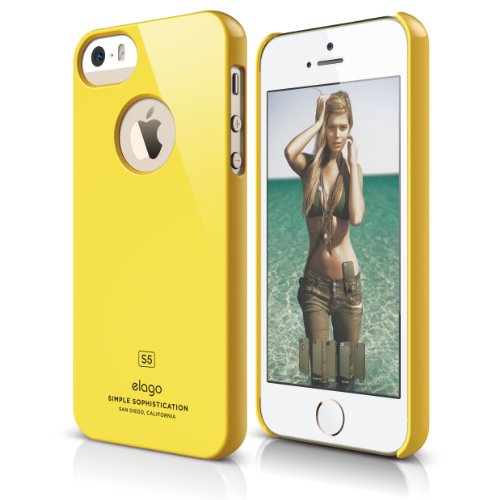 iPhone SE case, elago® [Slim Fit][Sport Yellow] - [Light][Minimalistic][True Fit] - for iPhone SE/5/5S