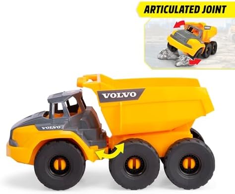 Dickie Toys, 203724009, Volvo Hauler Kum Oyuncağı, Serbest Tekerlek, Açılabilir Kabin ve Hareketli, - Görsel 3