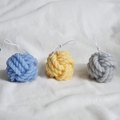 Moldes para Velas de Silicone,Moldes de silicone em forma de bola de fio para fabricação de velas -