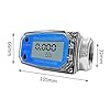 Sarini Digital Turbine Flow Meter, Water Diesel Fuel Flow Meters Electronic Flowmeter 9-100L 1in NPT For Diesel, Kerosene, Gasoline(Blue) #1