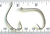 100 Gerry's Tackle 2X Strong Nickel Wide Gap Hollow Point Kahle Hooks Size 2/0