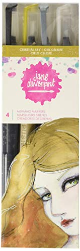 AMERICAN CRAFTS Celestial Sky Jane Davenport Mixed Media 2 Mermaid Markers 4/Pkg