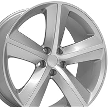 OE Wheels DG05 20 Inch Rims Fit Challenger SRT Style 5x115 20x9 Gloss Silver Machined - Hollander 2357 Set of 4