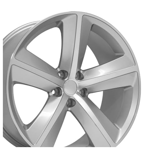 OE Wheels LLC 20 inch Rim Fits Dodge Challenger SRT Wheel DG05 20x9 Silver Wheel Hollander 2357