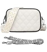 Lishang Crossbody Bag Damen Breiter Gurt Leder Umhängetasche Brusttasche Damen Handtasche Moderne...