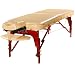 Produktbild Master Massage 71cm Monroe Mobil tragbar Massageliege Massagebett Massagebank Kosmetikliege in 3 Farben America Brand (Sahne)