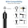 NEEWER NW-7000 Microphone Boom Arm, 3 Section Extendable Handheld Mic Arm with 3/8" & 3/8" to 5/8" Screw Adapter, 3ft to 8ft Adjustable Length,Auxiliary #1
