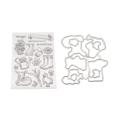 Slangonfn, para sellos claros, TPR transparente, DIY Making, herramienta reutilizable de grabado en relieve fácil, para hacer tarjetas, suministros de toques, decorativos