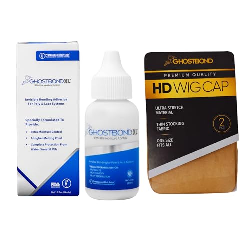 GHOSTBOND XL 1.3oz & HD Wig Cap (2 Pcs) Set