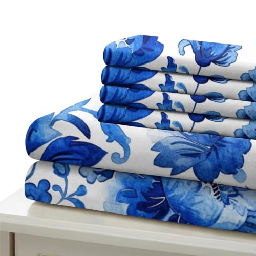 Housse de couette fleurs 3D facile à laver en microfibre avec zip pour lit double enfant