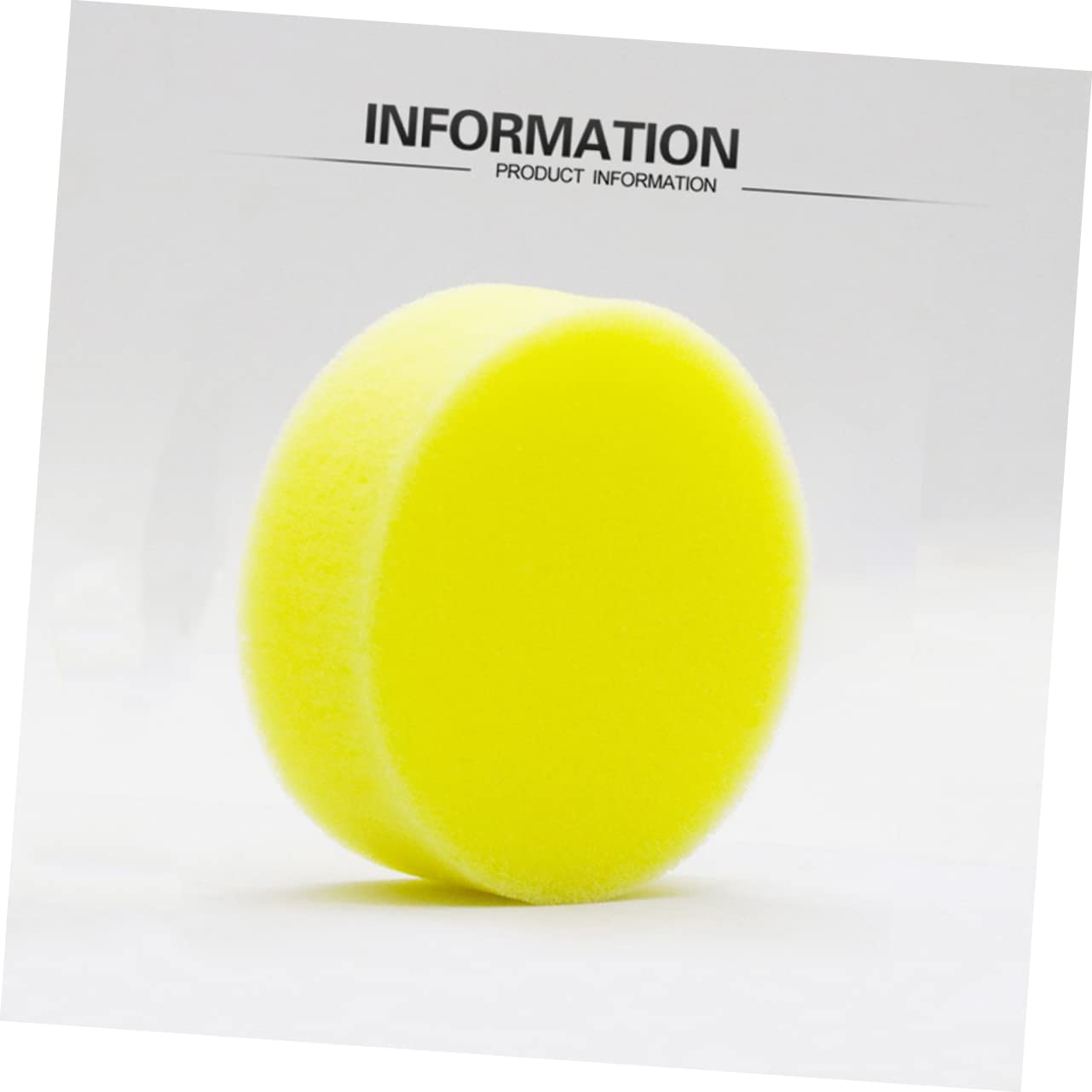 Éponge à Cirer de Nettoyage 4 Pièces en Éponge Jaune | Éponge de Cire de Voiture, Polissage et Dépoussiérage, Lot de 4 Pièces, Format Pratique pour L’entretien