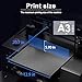 DXZ A3 UV Printer,Automatic L805 UV Flatbed Cylinder Printer with Varnish 100% Transfer Rate for Phone Case,Acrylic,Metal,Leather,Golf,Bottle,2-Year Ink Included