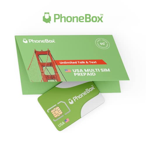 Phonebox Usa Prepaid Sim Card | Choose From 3Gb, 8Gb, 15Gb Or Unlimited | No Contracts #TOP3