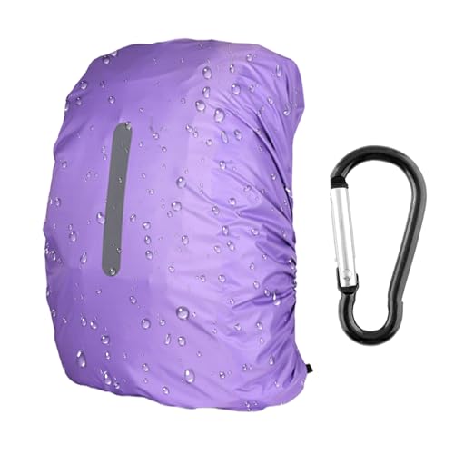 Funda Impermeable para Mochila 40-50L Con Mosquetón Funda Mochila Impermeable Con Tira Reflectante Cubierta de Bolsa Bolso Protector de Lluvia Protector Reflectante a Prueba de Lluvia para Camping,H