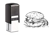 Bonuskartenstempel Stempel mit Motiv - Fischbrötchen - für Bonuskarte 10x10mm