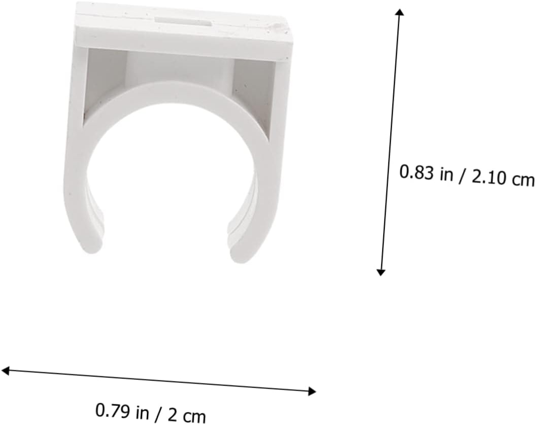 Pvc Support Hangers Clips Shaped Pipe Holders for Efficient Pipeline Organization Easy Installation High Strength Lightweight Design White