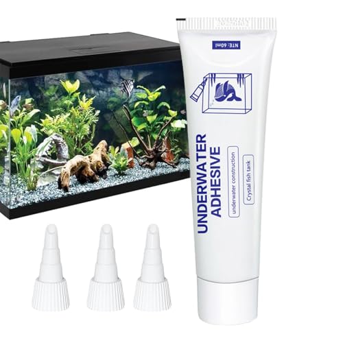 Pegamento para Acuarios,Acuario Bajo Agua Pegamento Resistente Al Agua,Pegamentos Submarino,Silicona Acuarios,Multiusos Bajo el Aguasuper Glue,Pegamentos Sellante para Pecera,Paisaje Acuático