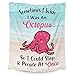 Octopus Throw Blanket - Soft, Fuzzy & Warm - 40x50 Inches Flannel Blankets for Travel, Office - Cute Throws Gift for Girls, Boys