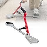 ZengHeBloom Knieloser Teppichspanner Mit Weichem Gummigriff Und Greifern Gleit Verlegewerkzeug Mit GehäRteten Stahlnadeln FüR Die Teppichverlegung Neuverlegung Und Renovierung Alter