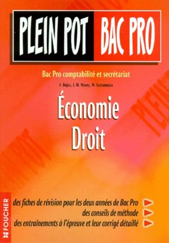 livre Économie, droit: Bac pro comptabilité et secrétariat