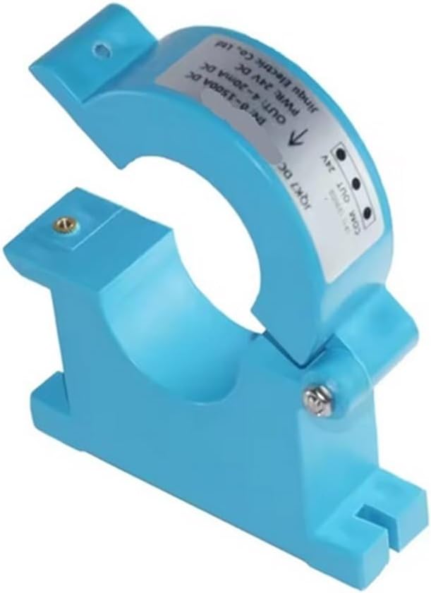 Split Core Current Transmitter 0-1500A AC DC Current Sensor Transducer 50mm Hole 0-10V 4-20mA 5 Current Transmitter(Output 0-20mA,DC0-300A_Hole 50MM_24VDC)
