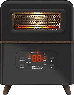 Dr Infrared Heater DR-978 Dual Heating Hybrid Space Heater, 1500W with remote