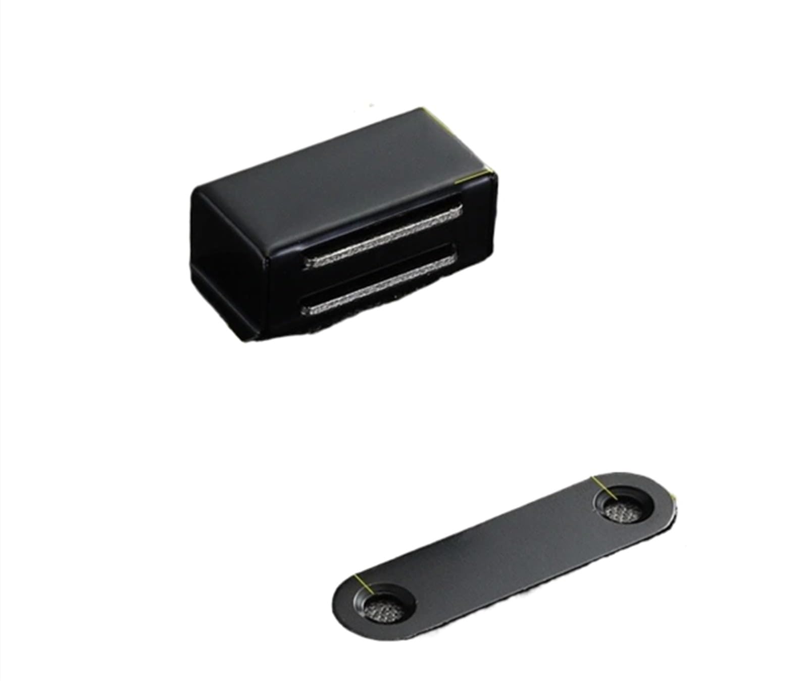 Xctdsvah Black-Large Cupboard Latch Door Catch Duty Cupboard Kitchen Cabinet Catches Latches Stainless Steel For(Black-Large)
