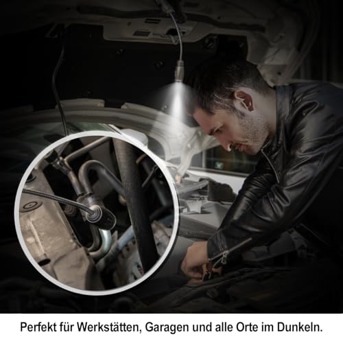 IMAGE Grill Lampe 2 Stück magnetisches LED Grilllicht 360° drehbare BBQ Grillleuchte Beleuchtung für Barbecue Picknick draußen, Geschenke für Männer Papa Ehemann Vatertag