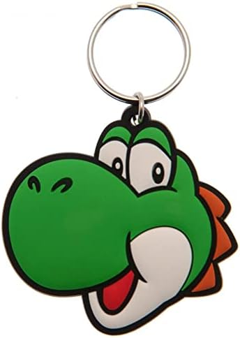Pyramid International Super Mario (Yoshi) Rubber Keychains, Green, One Size