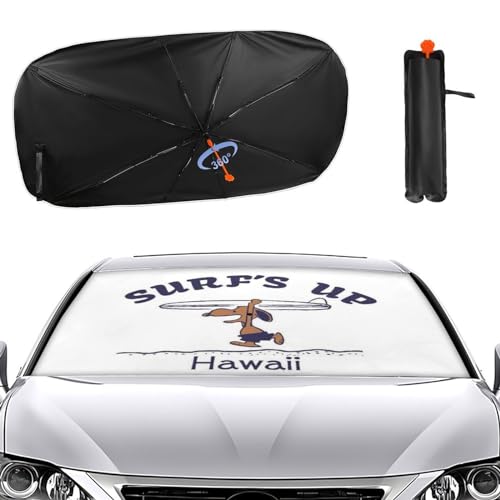 スヌーピー 車用 サンシェード 傘型 折り畳み式 フロントガラス用 車用パラソル 日よけ 遮光 強力断熱 日焼け対策 車内用品 UVカット 紫外線反射 暑さ対策 車中泊 仮眠 プライバシー保護 盗難防止 取付け簡単 収納便利 収納ポーチ付き 車保護 自動車