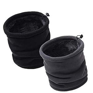 JOGVELO BT Fleece Nackenwärmer Schwarz Grau