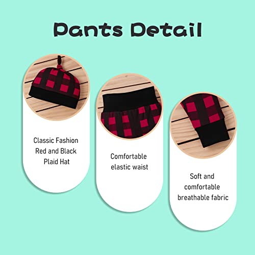 TUEMOS Newborn Infant Baby Boy Clothes Letter Print Romper Pants Set Hat 3PC Outfits Set4