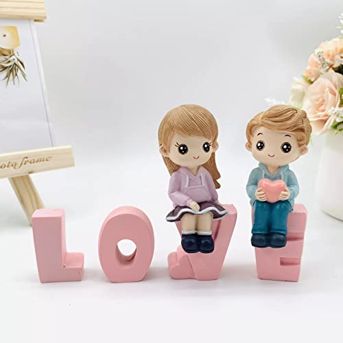 Image of Augen Polyresin Love Idol Statue Showpiece for Home Decor Decoration and Gifting (7671-A, 9cm), Multicolor