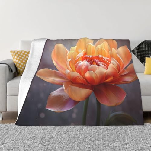 Couverture microfibre fleurie 152x127 cm pour lit et canapé - 2