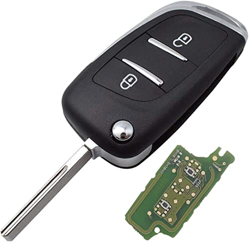 Clé électronique CE0536 433MHz Peugeot 207 307 boitier lame HU83