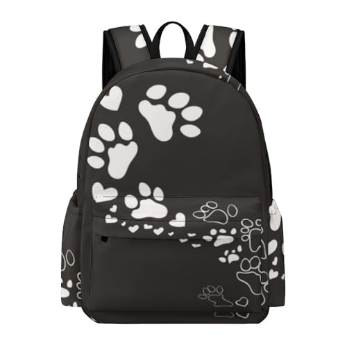 Sac à dos d'empreintes de pas pour enfants sac d'école de loisirs et voyage