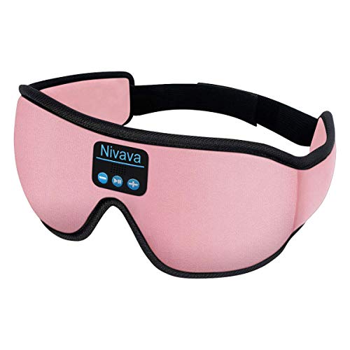 Nivava S8 Sleeping Headphones Bluetooth 5.0 Wireless 3D Eye Mask for Side Sleepers