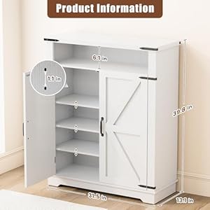 6tiershoecabinetwithdoorsentrywayshoerackshoestoragecabinetwithadjustableshelvesantitipfittingfarmhouseshoecabinetstorageforentrywaylivingroomcloset Urban Country Home Decor 6 tier shoe cabinet with doors entryway shoe rack shoe storage cabinet with adjustable shelves anti tip fitting farmhouse shoe cabinet storage for entryway living room closet urban country home decor