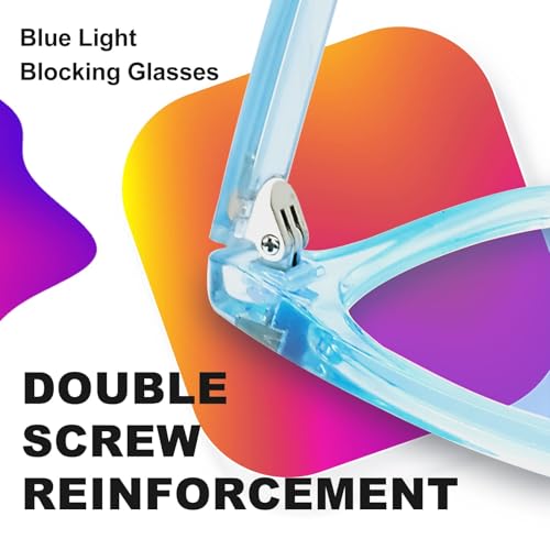 Image of VISOONE Blue Light Blocking Glasses Square with Anti Computer Glare for Gaming Women and Men MONTANA