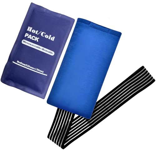 2 PCS Knee Ice Pack Wrap, Ice Packs for Sports Injuries Cold Hot Packs for Knee