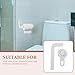 Artibetter Bathroom Paper Holder with Strong Suction Cup Wall-Mounted Roll Paper Hanger for Toilet and Bathroom White Tool-Free Installation