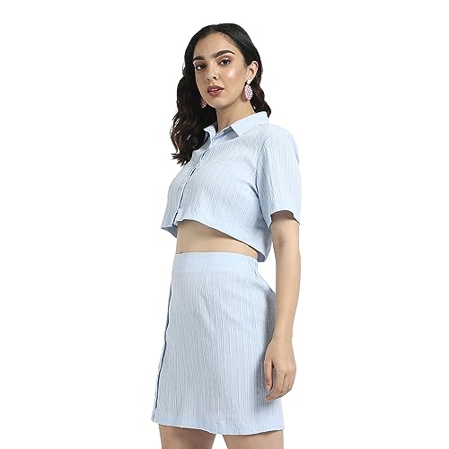 Image of PINACOLADA Women's Hooded Co-Ord Set With Contrast Piping For Casual Wear | Hooded Neck | Short Sleeve | Drawstring Closure | Cotton Co-Ords Crafted With Comfort Fit For Everyday Wear